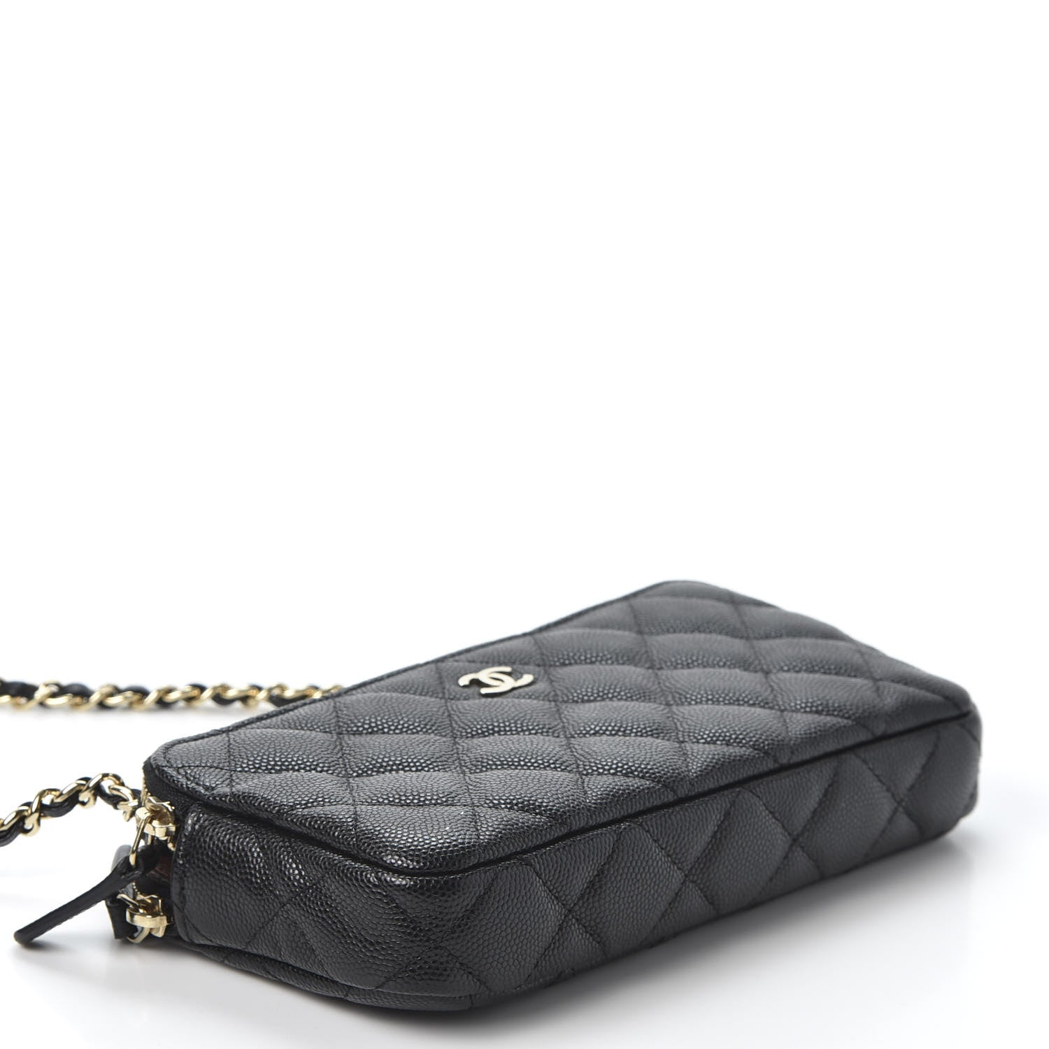 Chanel Caviar Quilted Small Clutch With Chain Black 3 of 11