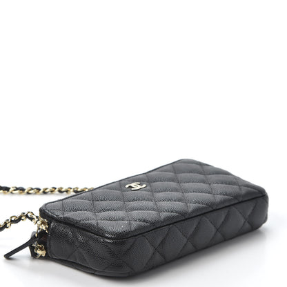 Chanel Caviar Quilted Small Clutch With Chain Black 3 of 11