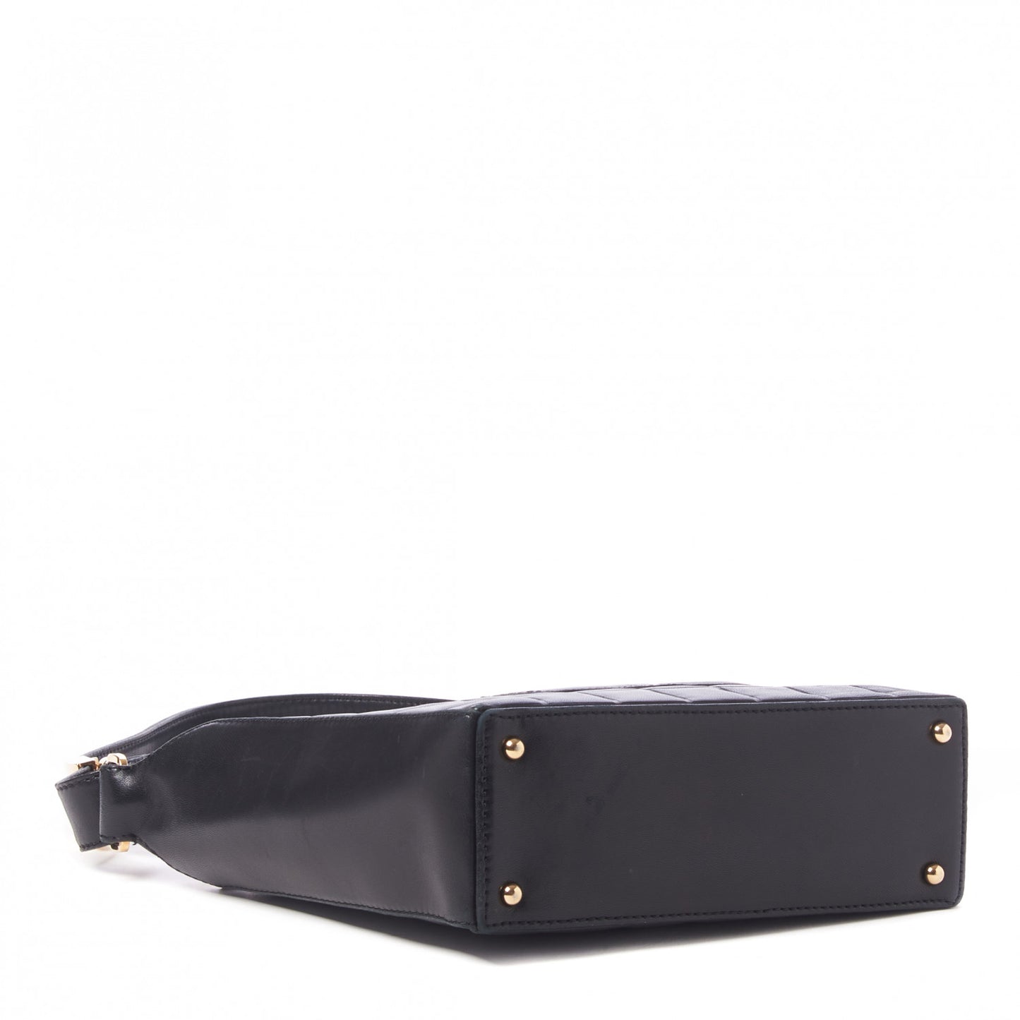 Lambskin Quilted Small Chocolate Bar Shoulder Bag Black