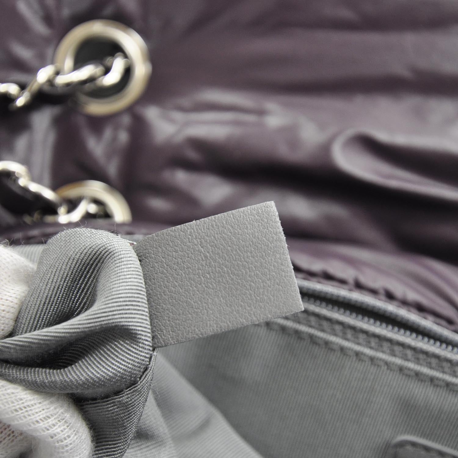 Chanel Nylon Quilted Tweed on Stitch Flap Purple 8 of 9