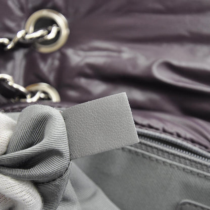 Chanel Nylon Quilted Tweed on Stitch Flap Purple 8 of 9