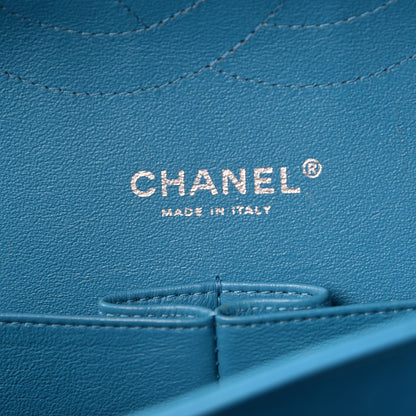 Chanel Patent Calfskin Quilted Jumbo Double Flap Turquoise 7 of 8