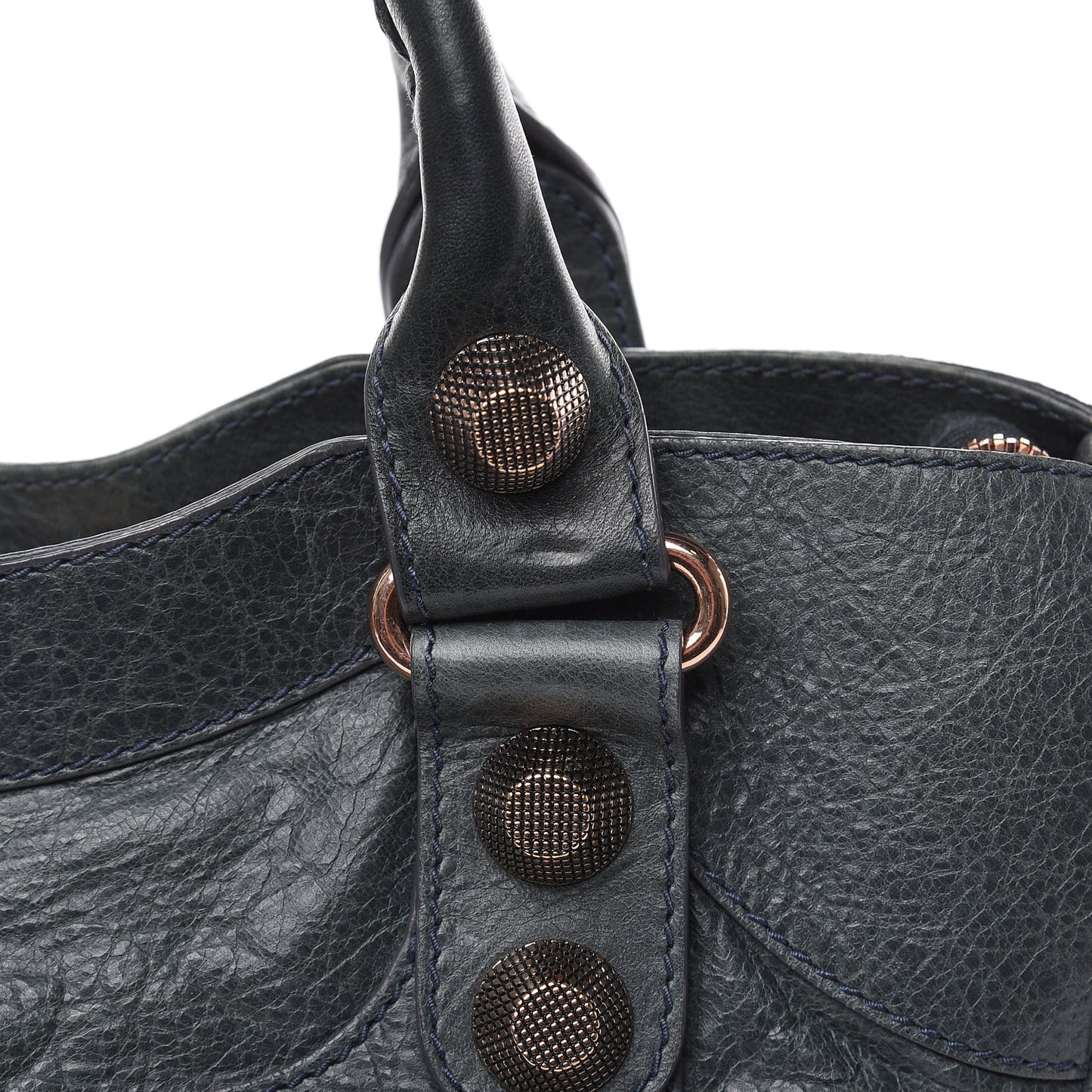 Agneau Giant 21 Rose Gold Hardware City Anthracite