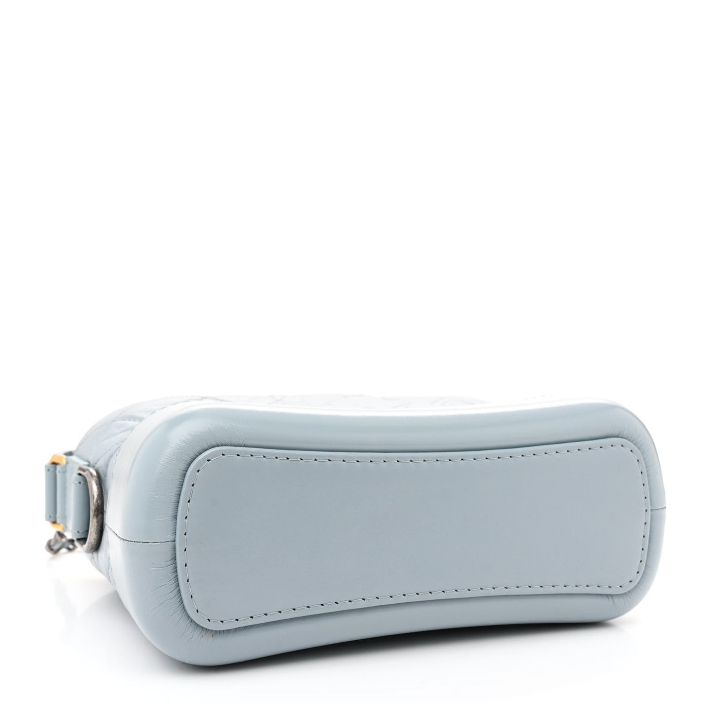 Aged Calfskin Quilted Small Gabrielle Hobo Light Blue