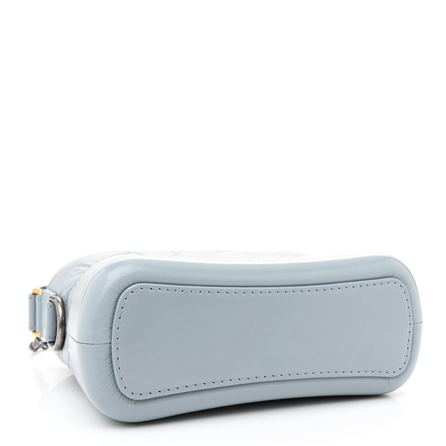 Chanel Aged Calfskin Quilted Small Gabrielle Hobo Light Blue 4 of 12