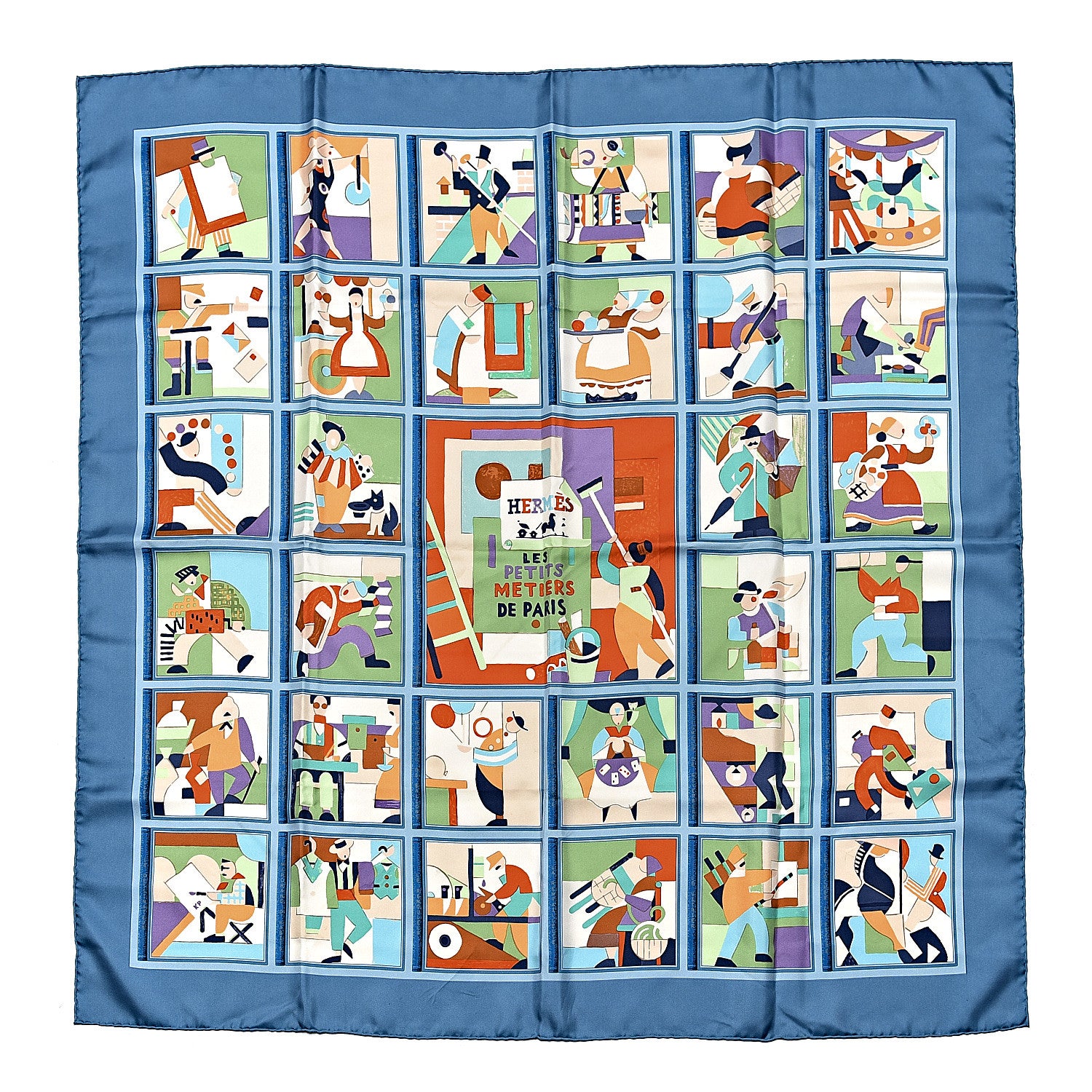 Hermes Silk Les Petits Metiers de Paris 90 1 of 5