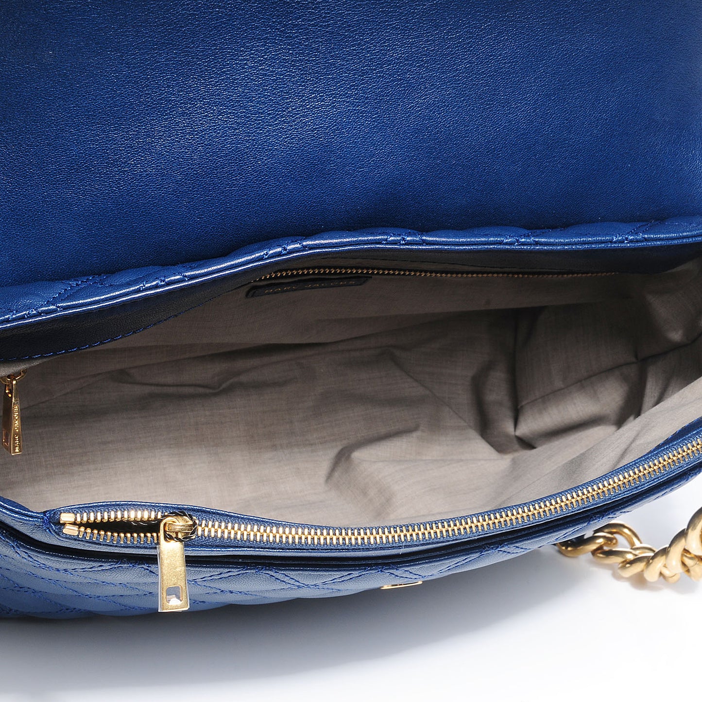 Lambskin Quilted The XL Single Flap Navy
