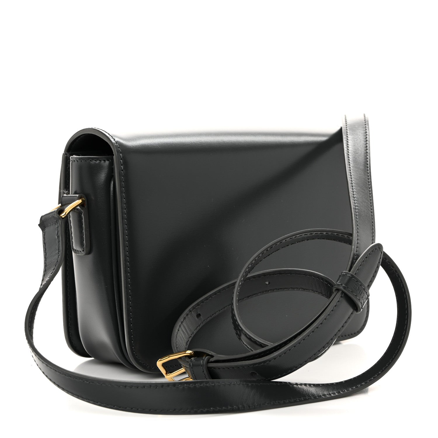 Celine Shiny Calfskin Teen Triomphe Dark Grey 4 of 13