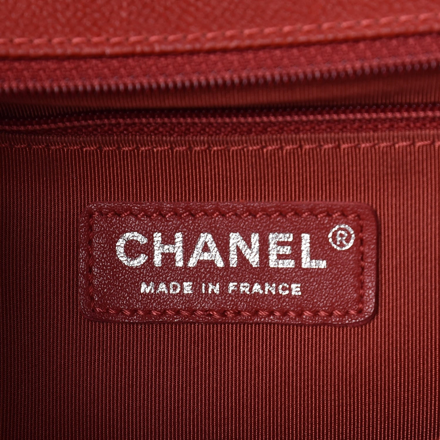 Chanel Caviar Quilted New Medium Boy Flap Dark Red 6 of 19