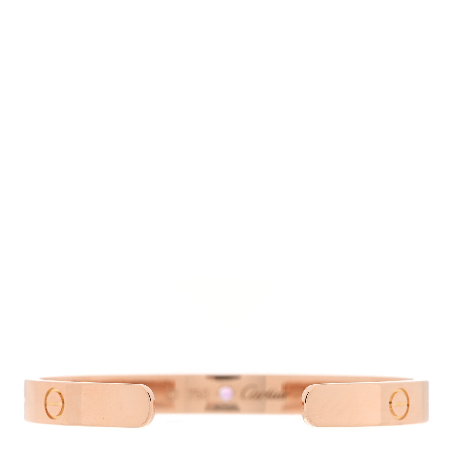 Cartier 18K Pink Gold Pink Sapphire LOVE Cuff Bracelet 16 2 of 3