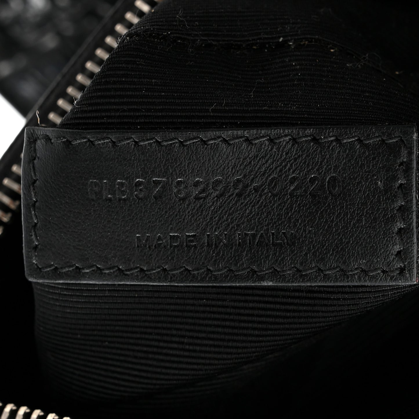 Calfskin Crocodile Embossed Small Sac de Jour Black