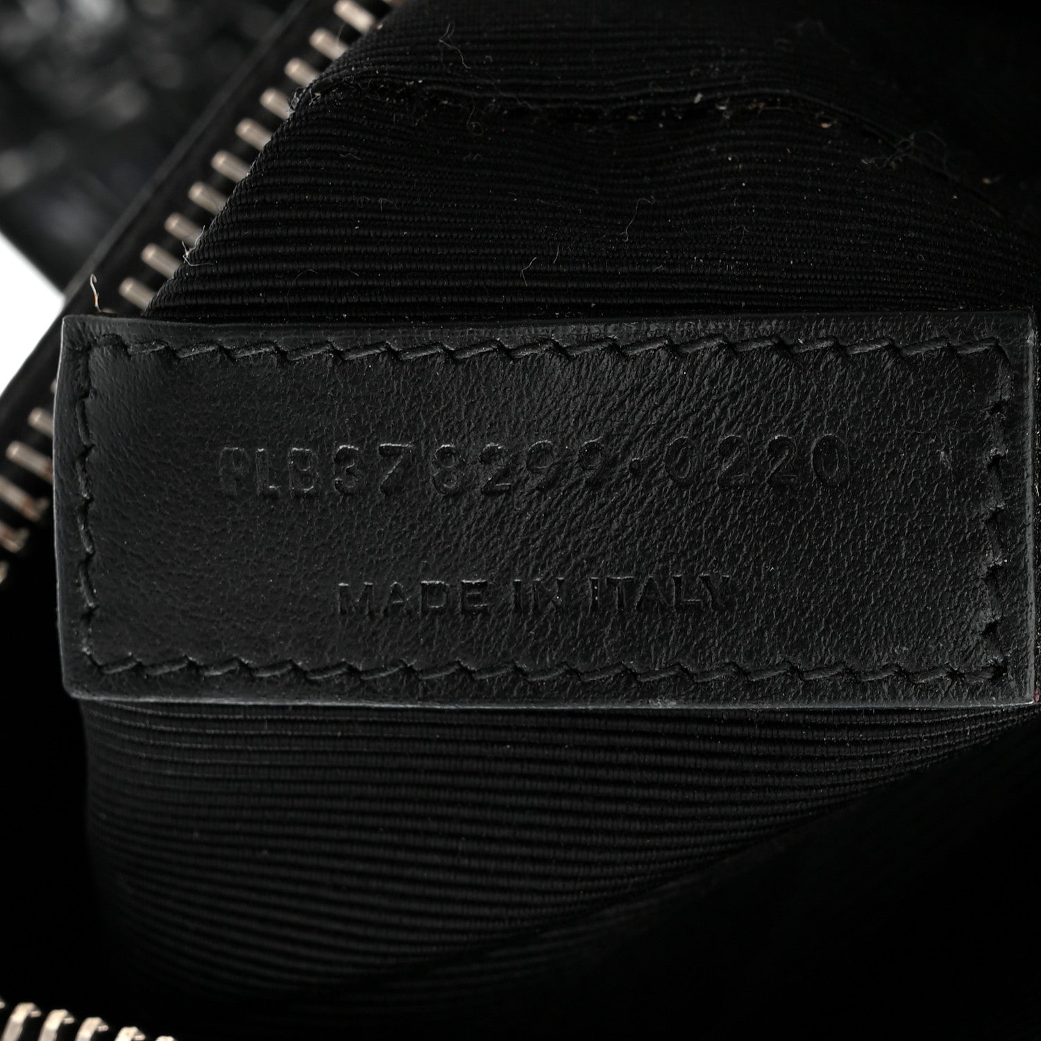 Saint Laurent Calfskin Crocodile Embossed Small Sac de Jour Black 7 of 10