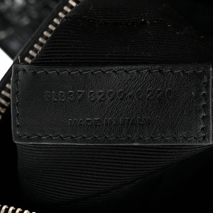 Saint Laurent Calfskin Crocodile Embossed Small Sac de Jour Black 7 of 10