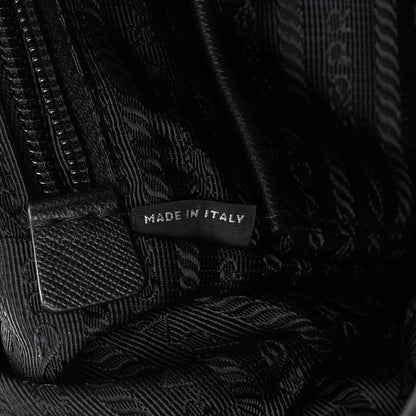 Prada Nylon Tessuto Saffiano Zipper Backpack Black 6 of 11