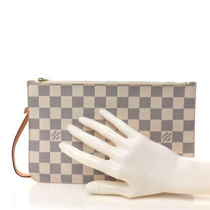 Louis Vuitton Damier Azur Neverfull MM GM Pochette 2 of 6
