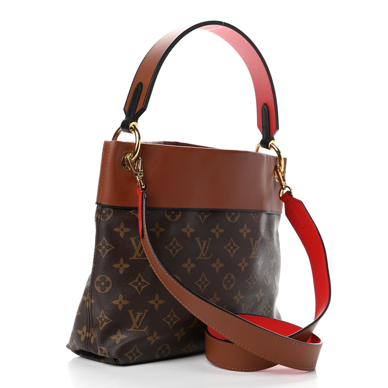 Louis Vuitton Monogram Tuileries Besace Caramel Rouge 2 of 11