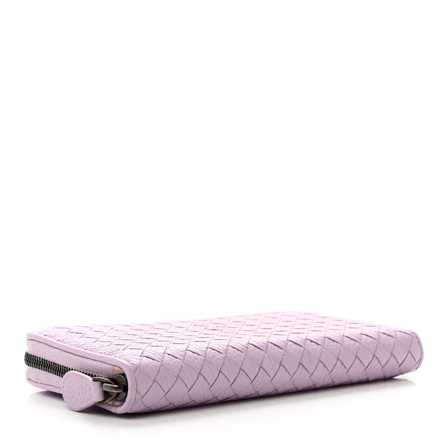 Bottega Veneta Nappa Intrecciato Zip Around Wallet Lilac 4 of 8