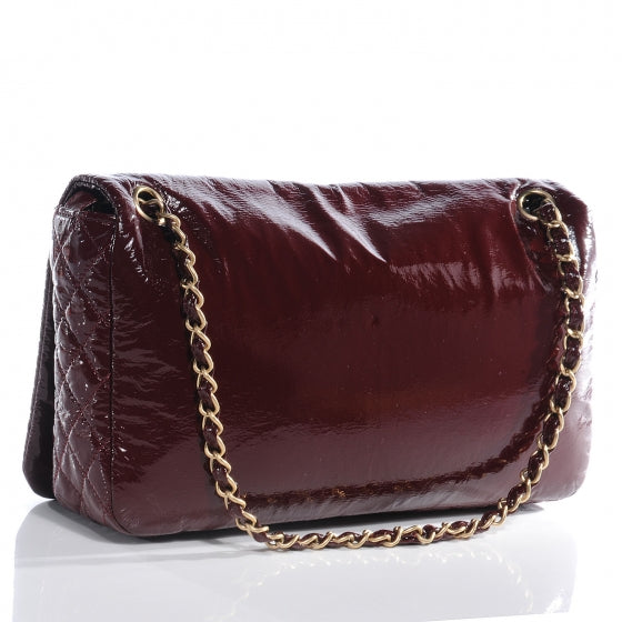 Chanel Vinyl Rock and Chain Medium Flap Bordeaux 3 of 9