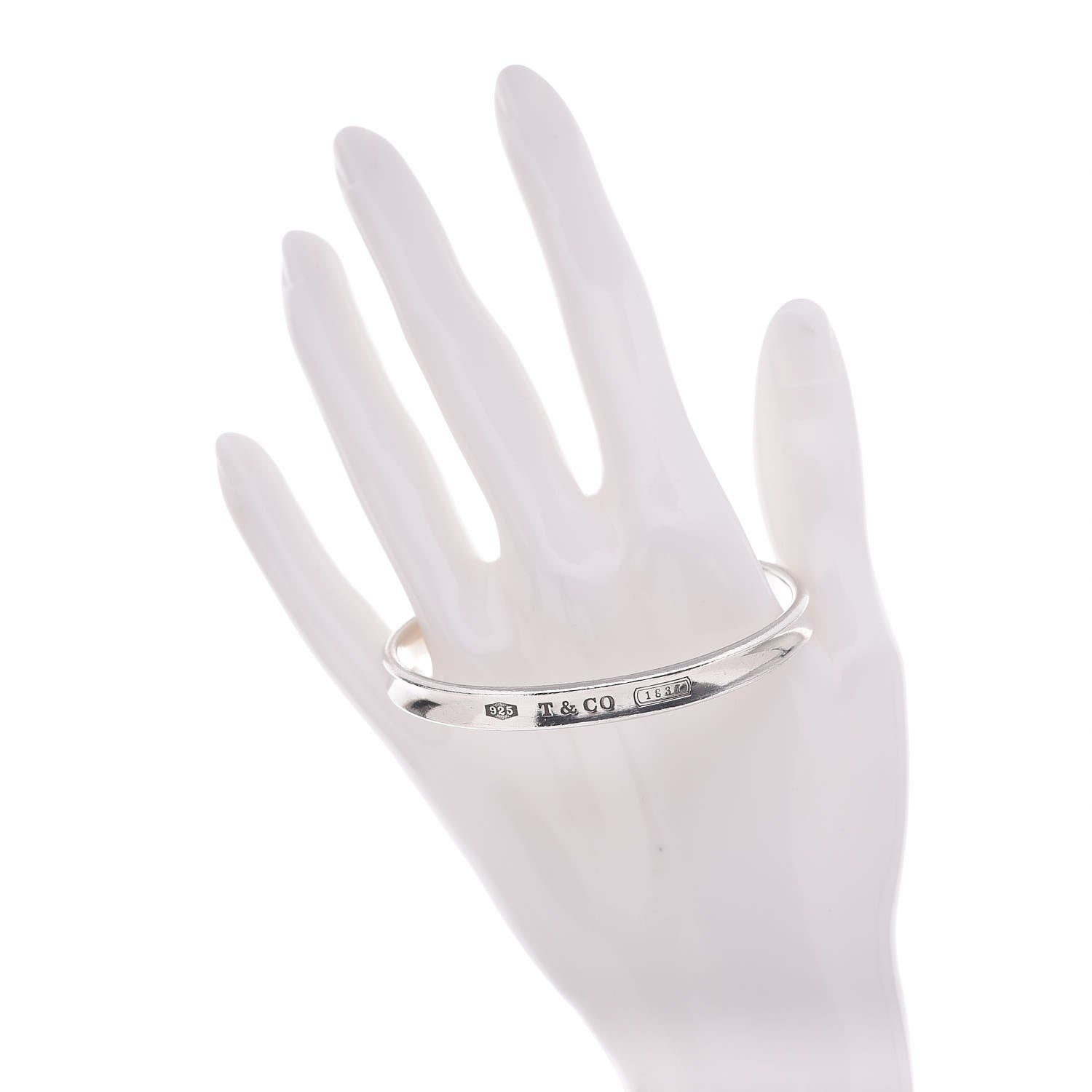 Tiffany Sterling Silver 1837 Bangle Bracelet 2 of 4