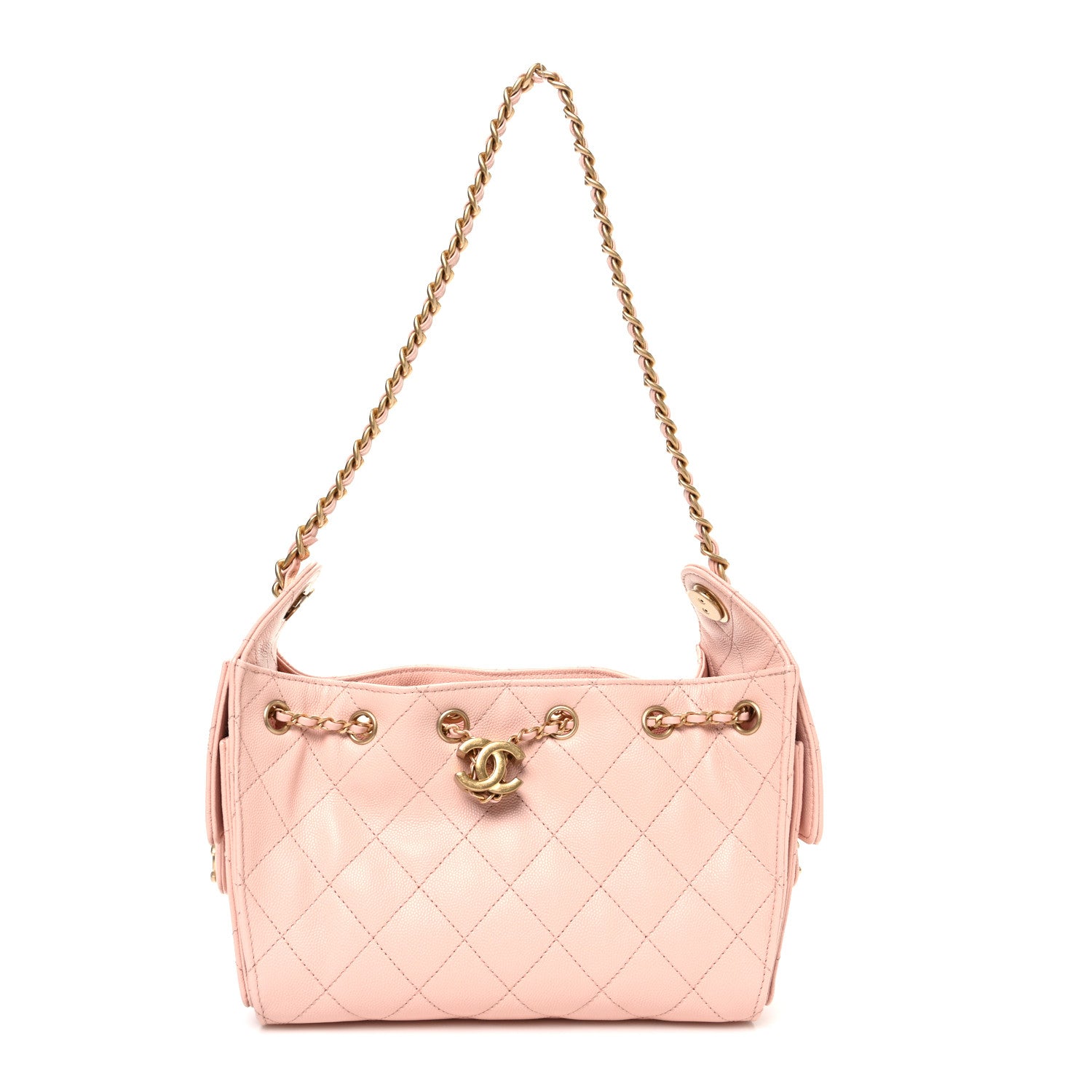 Chanel Caviar Quilted Mini Chanel 25 Handbag Light Pink 1 of 11