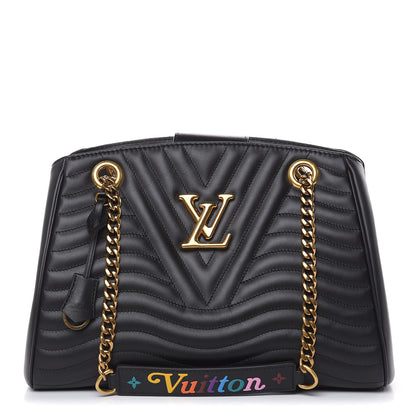 Louis Vuitton Calfskin New Wave Chain Tote Black 1 of 11