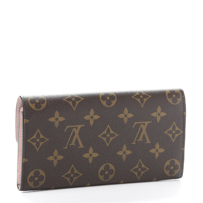 Louis Vuitton Monogram Emilie Wallet Rose Ballerine 3 of 10