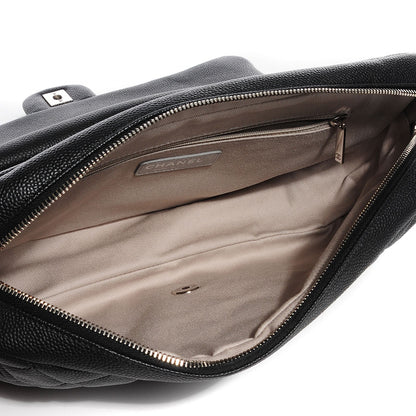 Chanel Caviar Quilted Jumbo Easy Flap Black 5 of 9