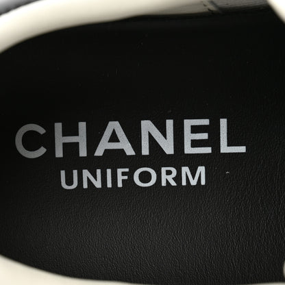 Chanel Calfskin CC Womens Sneakers 40 Black 8 of 10