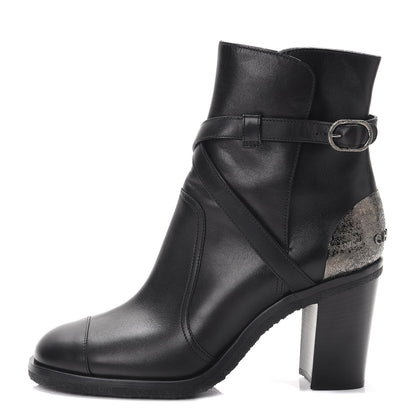 Chanel Calfskin Ankle Boots 41 Black 1 of 10