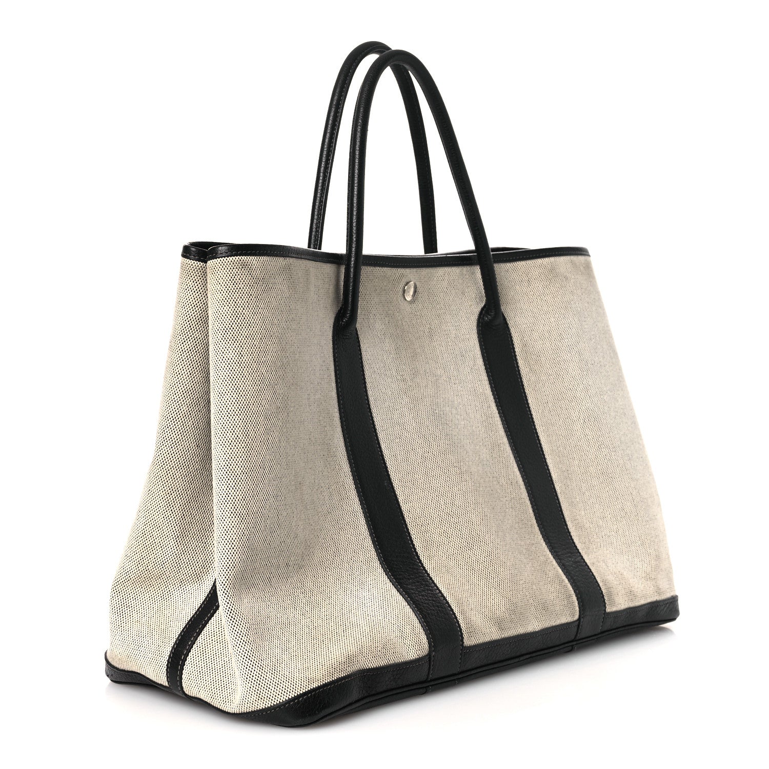 Hermes Toile Buffle Gala Garden Party Tote 49 GM Black 2 of 10