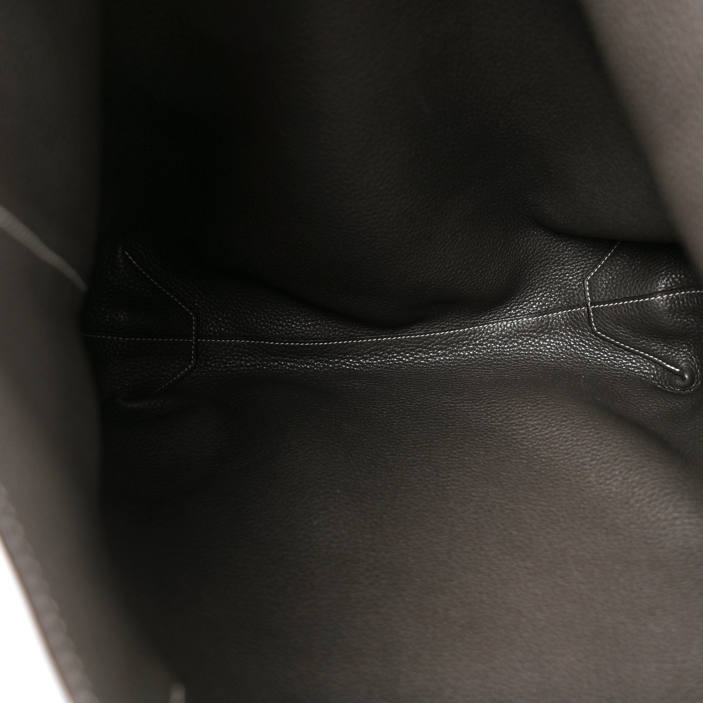 Taurillon Clemence Double Sens 45 Reversible Tote Graphite Bleu Electrique