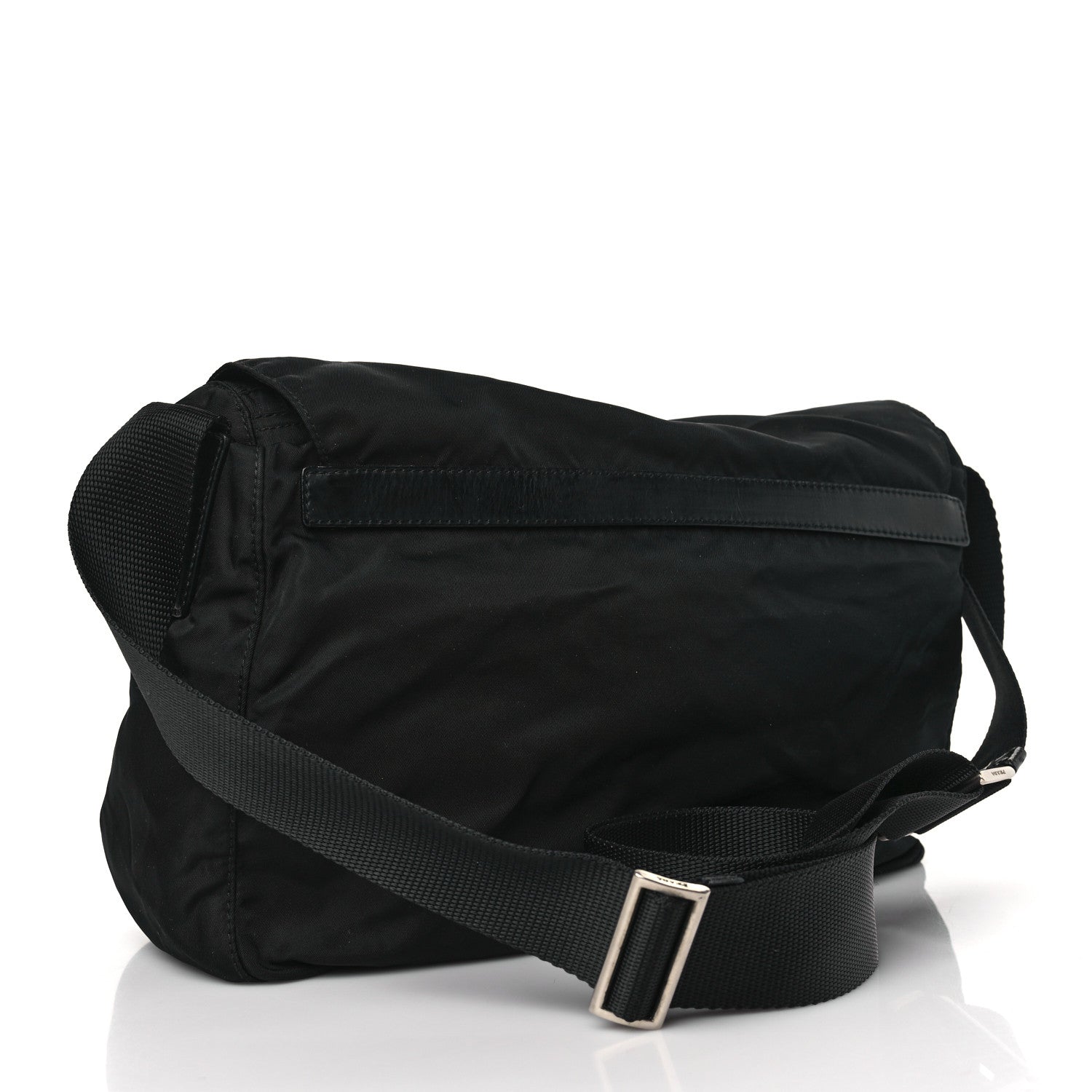 Prada Nylon Vela Messenger Bag Black 3 of 8