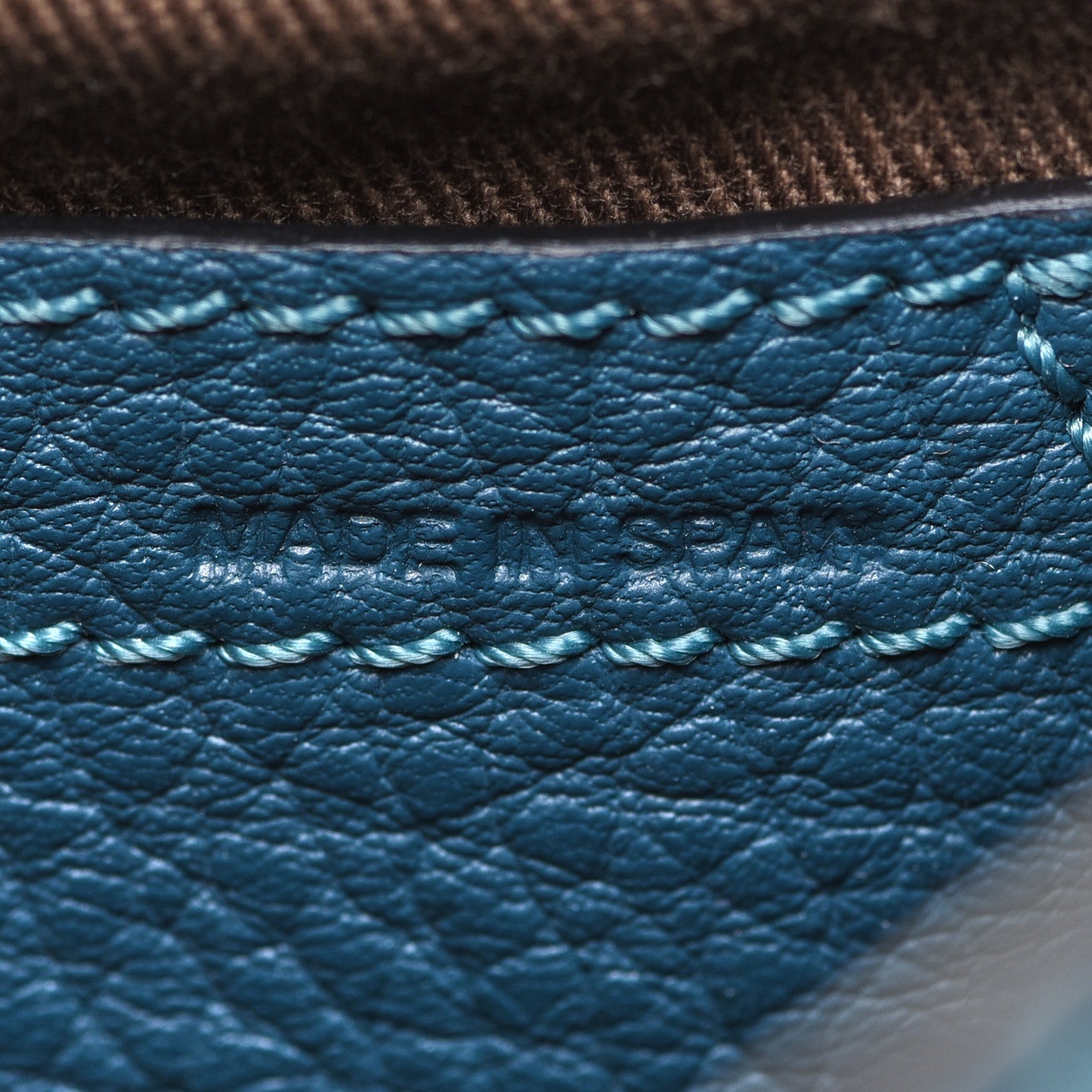 Chloe Calfskin Mini Marcie Round Crossbody Bag Teal 6 of 9