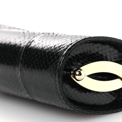Jimmy Choo Snakeskin Mini Clutch Black 9 of 10