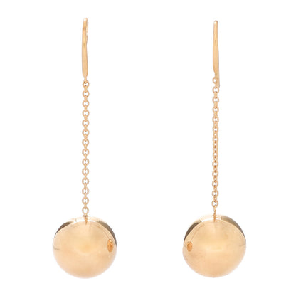 Tiffany 18K Yellow Gold 14mm HardWear Ball Hook Drop Earrings 1 of 5