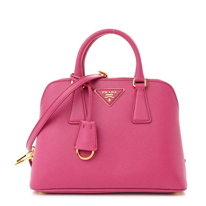 Prada Saffiano Lux Small Promenade Tote Fuxia 1 of 13