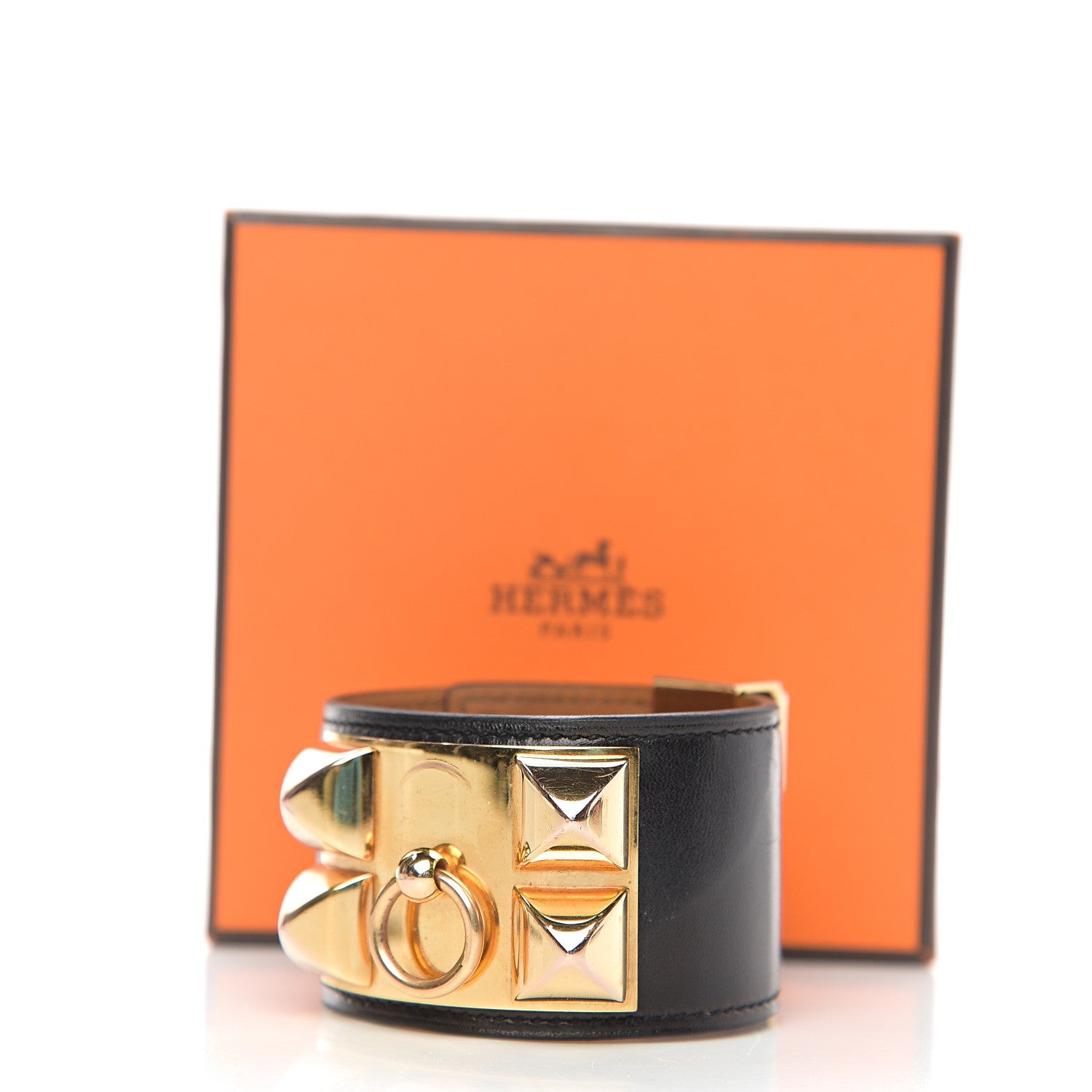Hermes Box Collier de Chien CDC Bracelet T2 Black 7 of 7