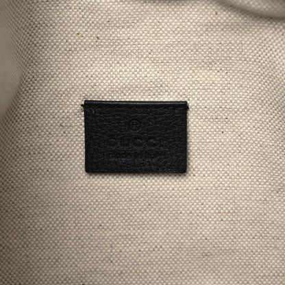 Gucci Grained Calfskin Logo Belt Bag Black 8 of 10