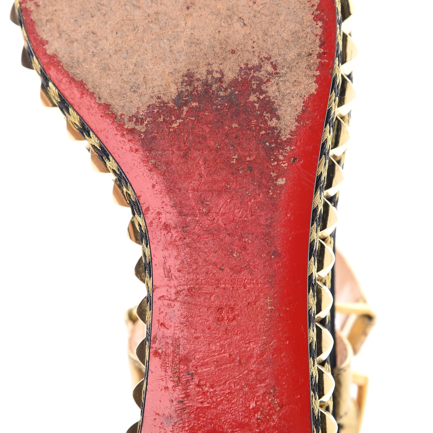 Specchio Suede Rope Cataclou 60 Platform Sandals 38 Gold Black