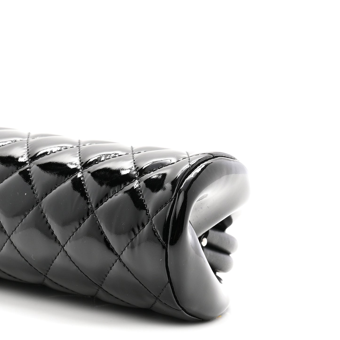 Patent Quilted Timeless Clutch Black
