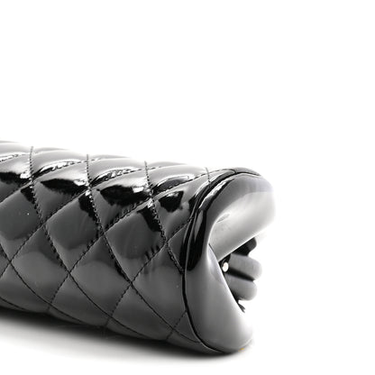 Chanel Patent Quilted Timeless Clutch Black 10 of 11