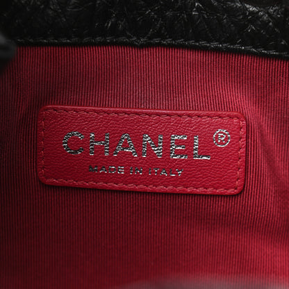 Chanel Aged Calfskin Quilted Gabrielle Backpack Black 6 of 9