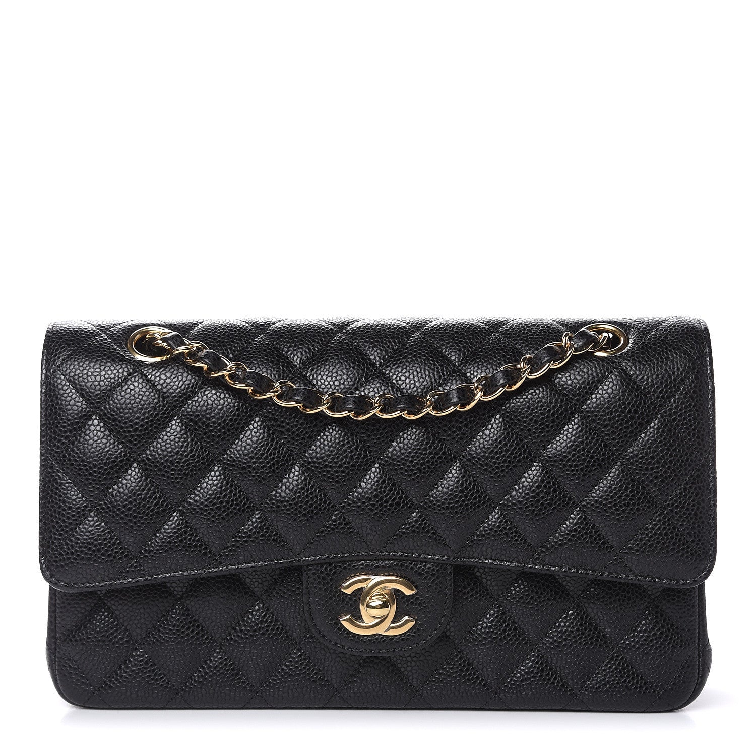 Chanel Caviar Quilted Medium Double Flap Black 1 of 10