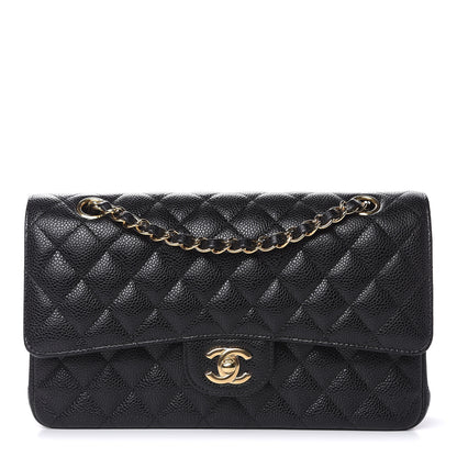 Chanel Caviar Quilted Medium Double Flap Black 1 of 10
