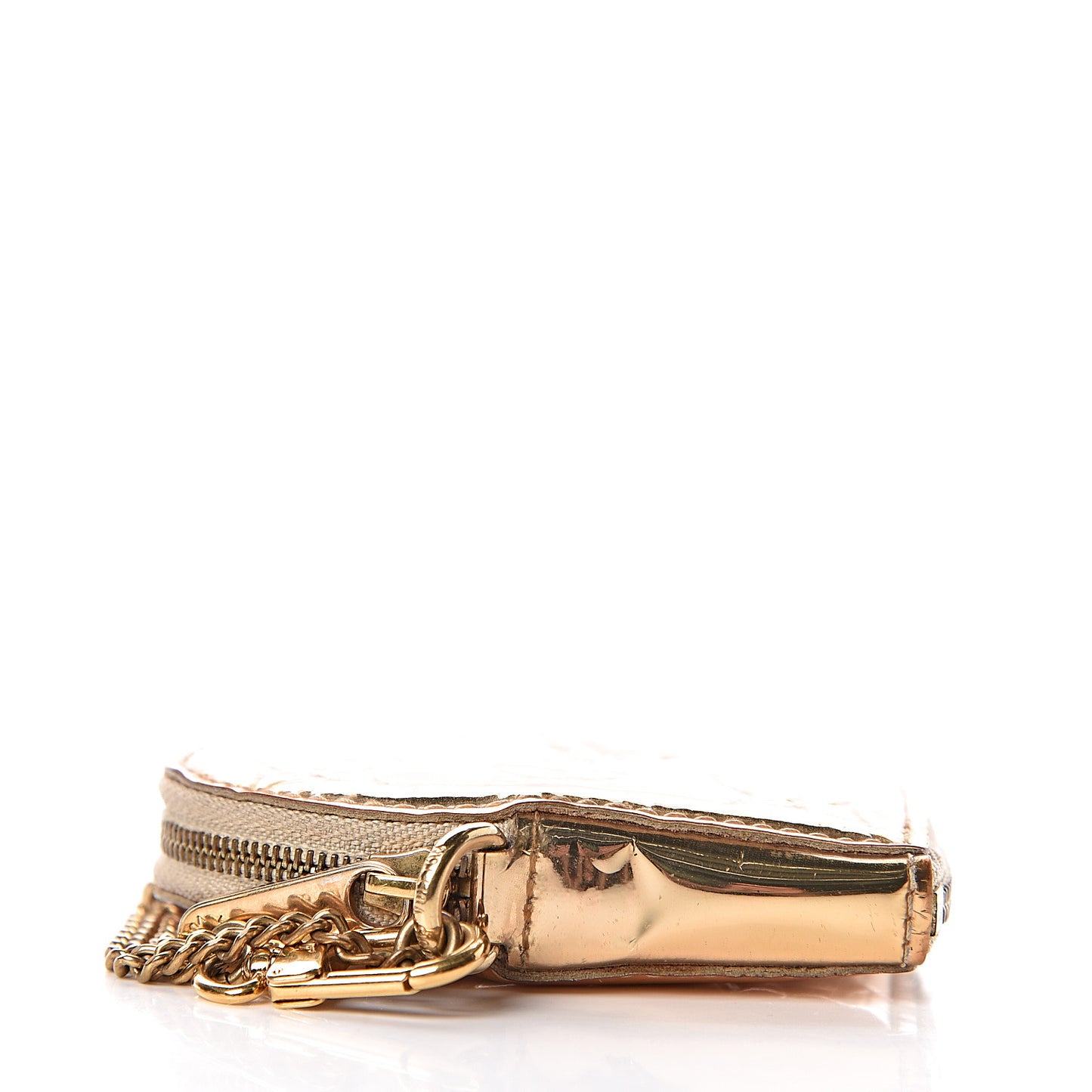 Monogram Miroir Heart Coin Purse Gold