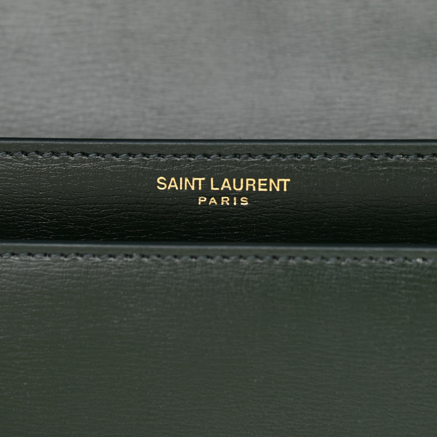 Saint Laurent Calfskin Medium Monogram Sunset New Vert Fonce 6 of 11