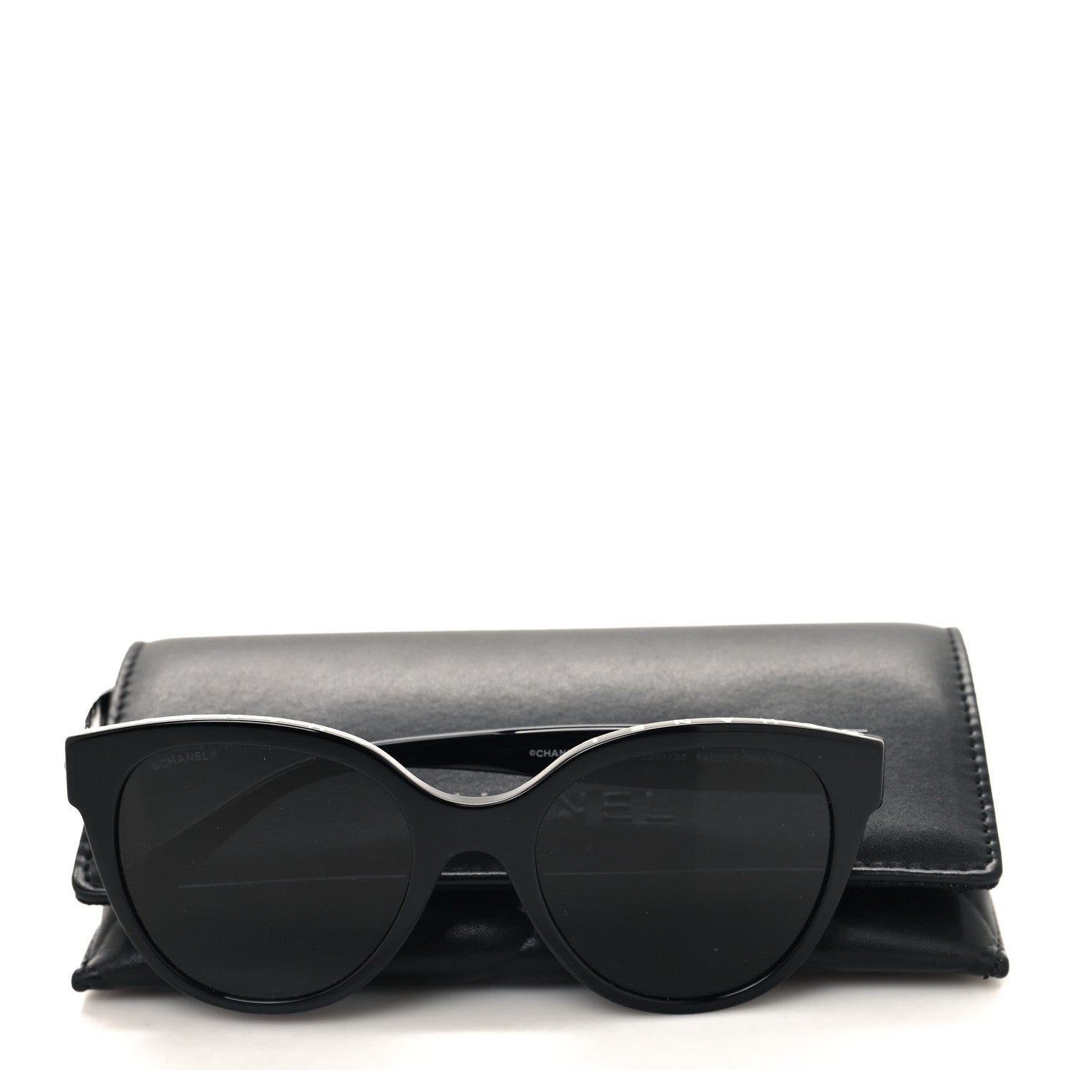 Chanel Acetate CC Butterfly Sunglasses 5414-A Black 7 of 7