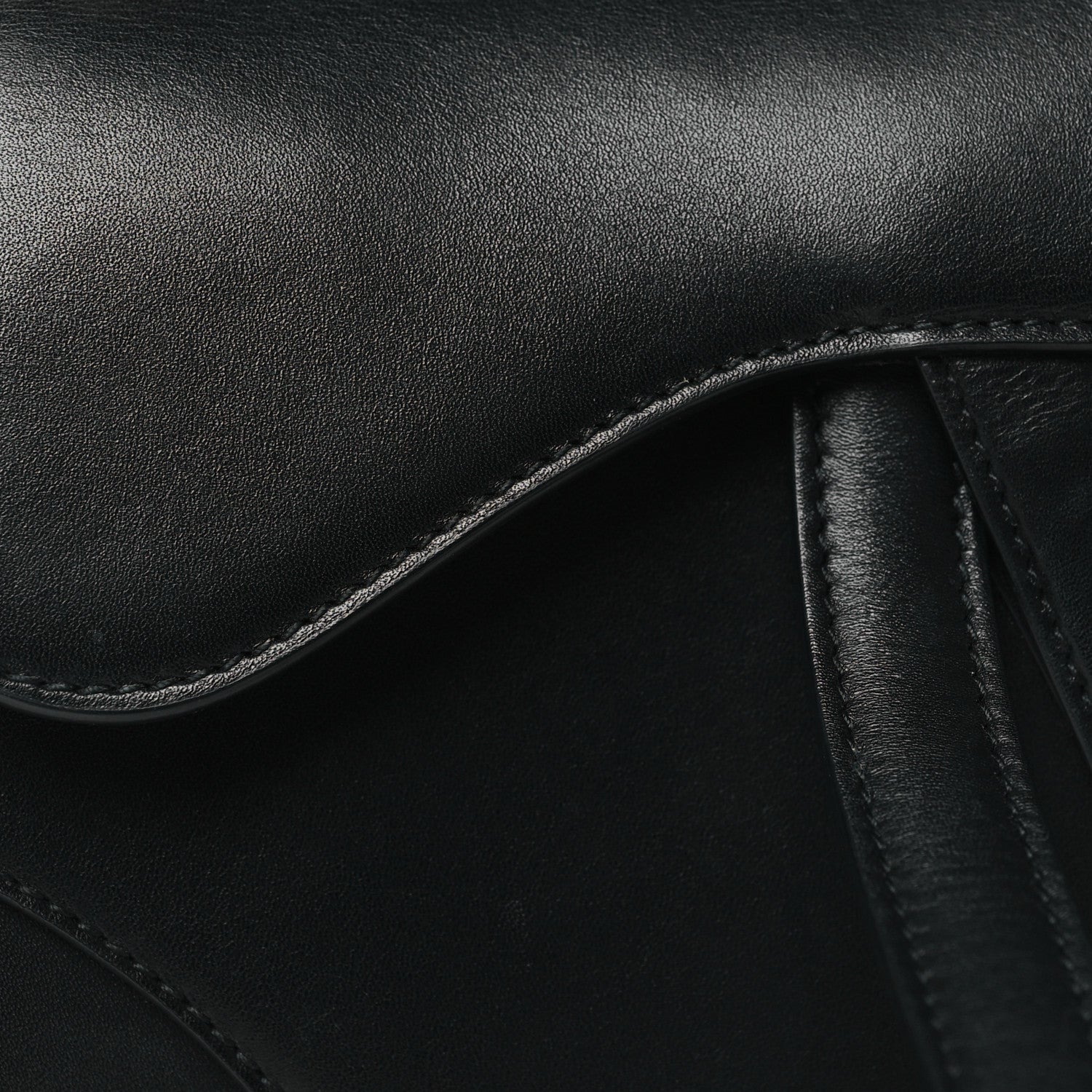 Christian Dior Calfskin Mini Saddle Bag Black 9 of 11