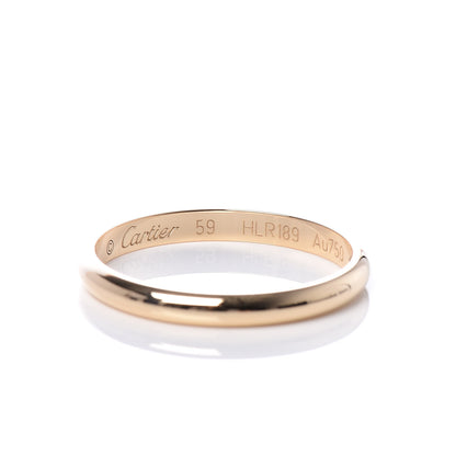 Cartier 18K Yellow Gold 2.5mm 1895 Wedding Band Ring 59 8.75 4 of 5