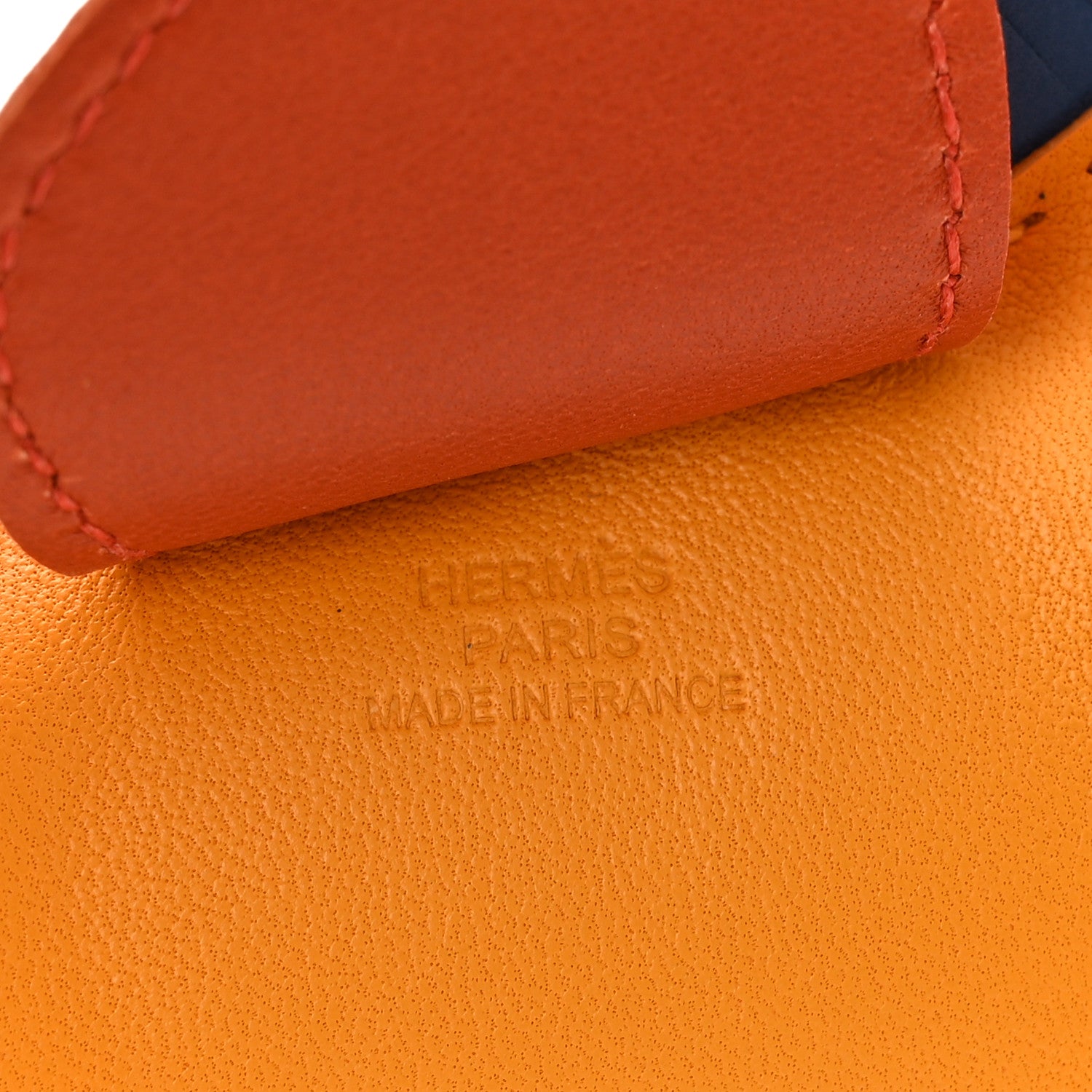 Hermes Milo Lambskin Grigri Rodeo Horse Bag Charm GM Jaune D'Or Bleu Agate Cornaline 3 of 4